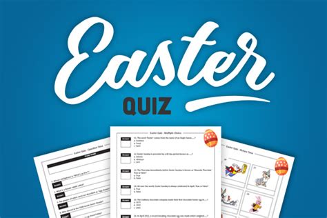 A large collection of trivia questions and answers. Easter Quiz - Toner Giant