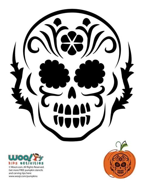 skull pumpkin carving templates web check out our pumpkin stencils for carving skull selection