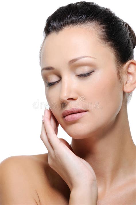 Beauty Woman Face With Closed Eyes Royalty Free Stock Photo Image
