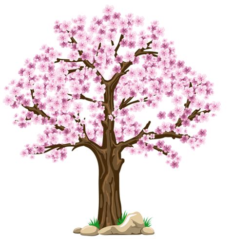 Transparent Pink Tree PNG Clipart Picture | Planner Happiness gambar png