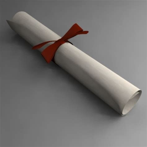 Diploma 3d Models For Download Turbosquid
