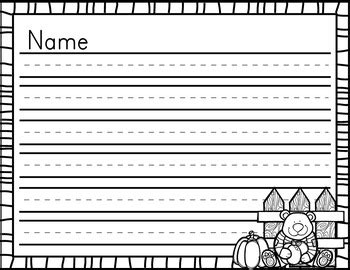Each letter, number or character is written within a character. Fall Activities * Fall Activities Writing Paper * Fall ...