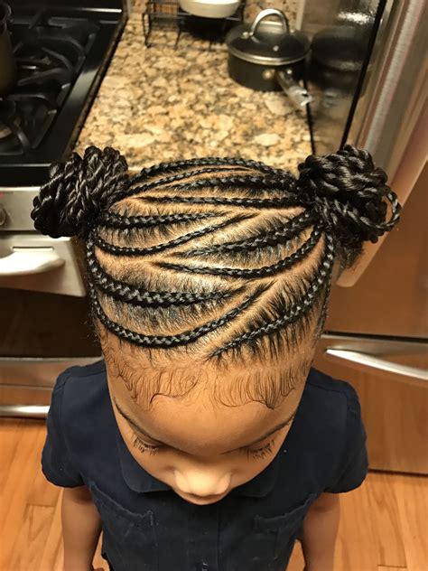 Back To School Braided Hairstyle For African American Natural Hair
