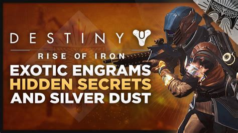 Every day, a new set of 12 achievements is generated in three categories: Destiny: Rise Of Iron - Old Exotic Engram Decryptions, Felwinters Peak Secret, Silver Dust And ...