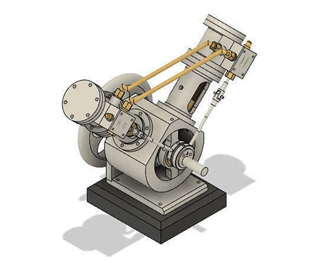 V2 Steam Engine 3d Model Cgtrader
