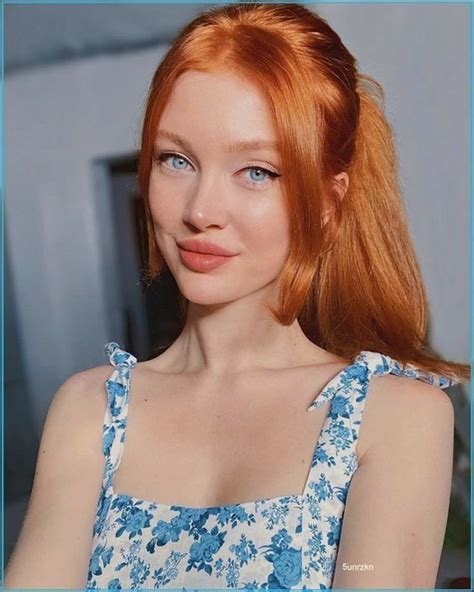 Mavi Göze En Çok Yakışan Saç Renkleri Tarz Kadın Pretty Redhead