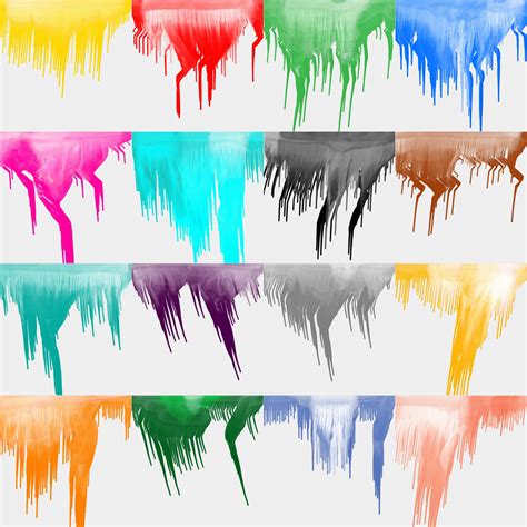 Free Stock Photo 11042 Paint Drips Set Freeimageslive