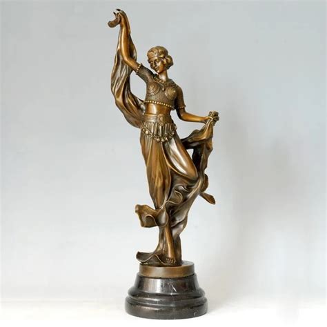 Buy Classical Bronze Statue Dancing Girl Sculpture Woman Figurine Home