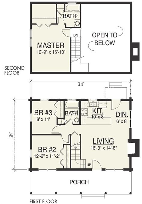 Cozy Cabin Floor Plans Floorplansclick