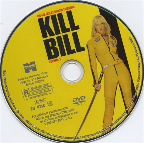 Kill Bill Volume 1 2003 R1 Dvd Covers And Labels
