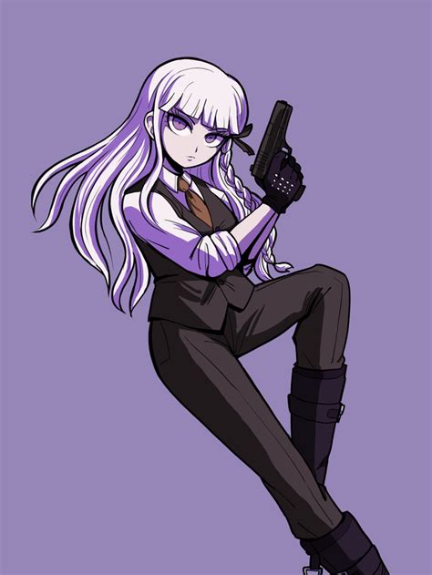 Kyoko With Gun Rdanganronpa