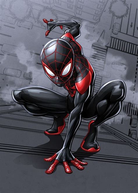 Spider Man Miles Morales Poster Print By Marvel Displate Marvel