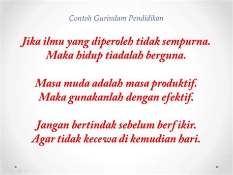 Gurindam gurindam adalah puisi lama yang dari negeri india. Ciri-Ciri, Jenis dan Contoh Puisi Rakyat - VenuSastra