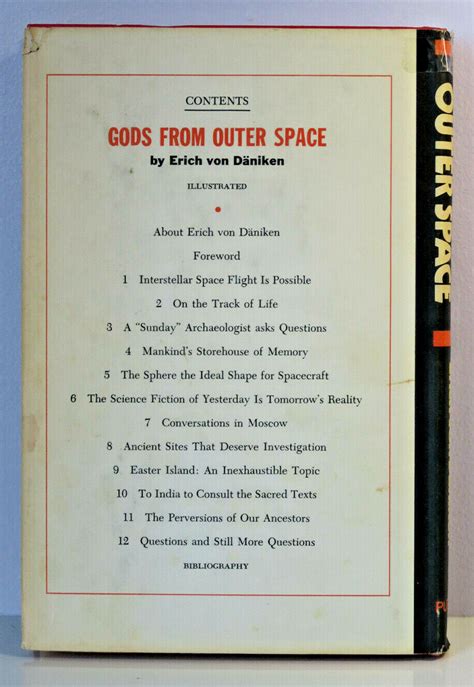 Gods From Outer Space By Erich Von Daniken 1968 Hardcover Book Club