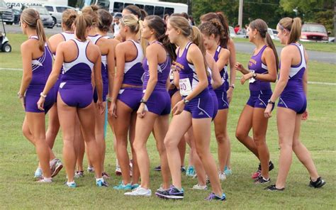 Group Of Girls Team Sports Purple Outfit Shorts Legs Groups Of Girls Pinterest
