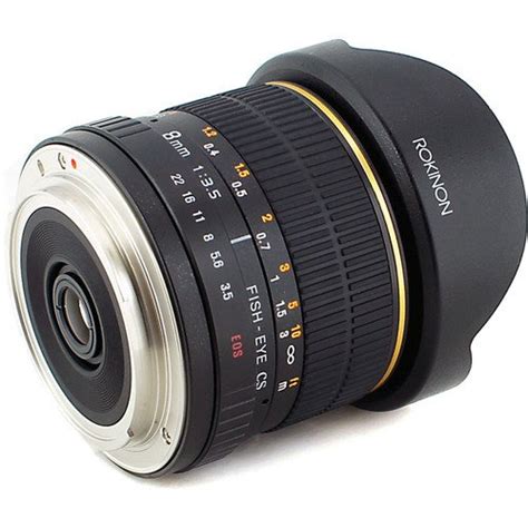 Rokinon 8mm Ultra Wide Angle F35 Fisheye Lens For Canon Ef Mount