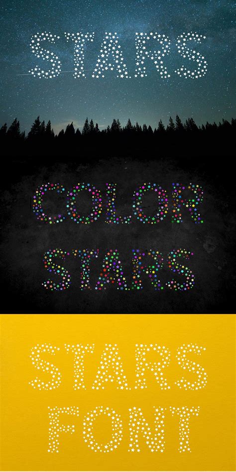 Color Stars Font Starfont Starsfont Fontwithstars Svgfont