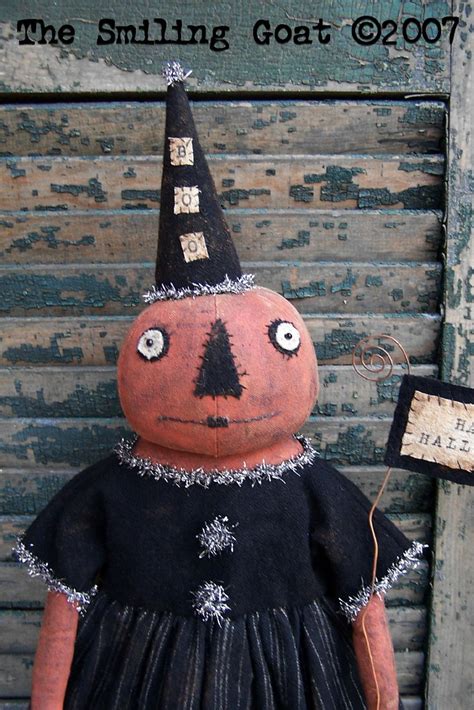 Halloween Folkart Pumpkin Doll The Smiling Goat Flickr
