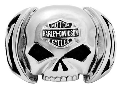 Harley Davidson Men S Skull Ring Stainless Steel HSR0004 EBay