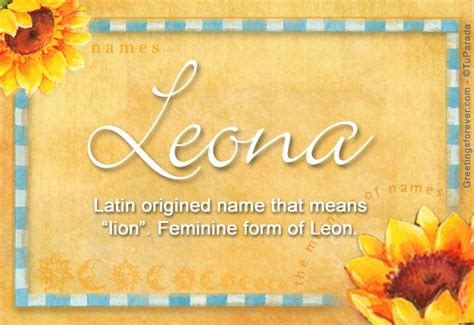 Leona Name Meaning Leona Name Origin Name Leona Meaning Of The Name