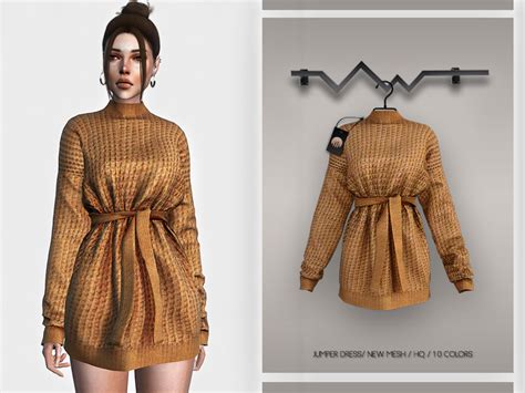 Jumper Dress By Busra Tr From Tsr • Sims 4 Downloads