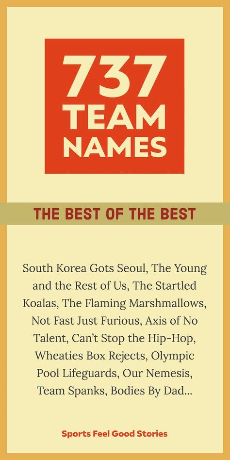 9 Creative Team Names Cool Funny And Good Ideas Team Names Names