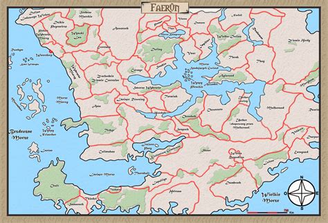 Political Map Of Faerun Maps And Airlines