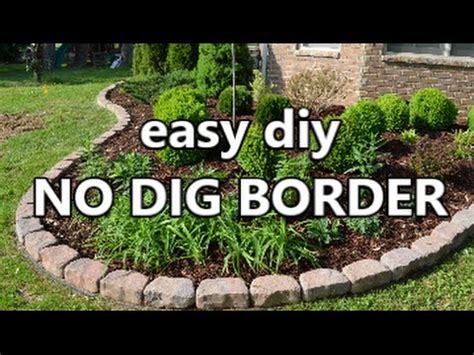 As a matter of fact, if i wasn't recording this project, i could've had both beds completely finished in one day. easy diy No Dig Border - YouTube