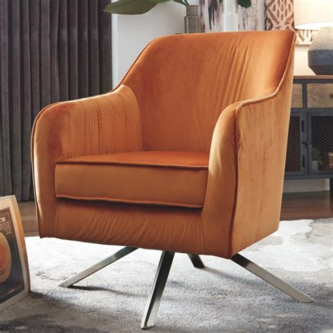 Find your perfect designer armchair at made.com. Living Room Chairs | Orange accent chair, Swivel armchair ...