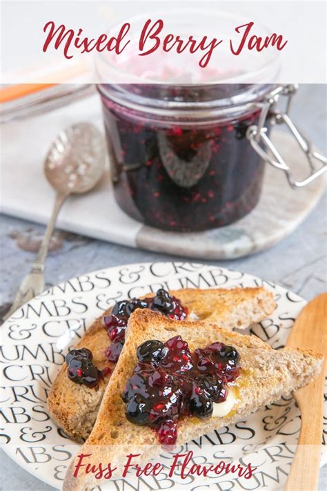 Mixed Berry Jam From Frozen Berries Small Batch Recipe Fuss Free