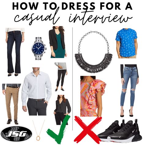 how to dress for a casual interview with examples