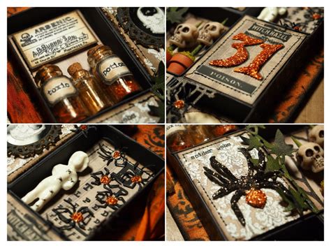 Matchbox Halloween Collage Igirlzoe Crafter And Tim Holtz Addict
