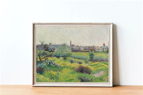 Printable Art Vintage French Country Landscape Oil Painting Etsy