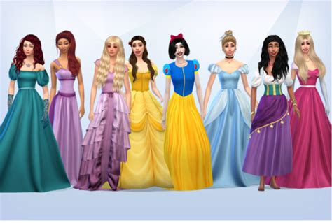 Sims 4 Disney Custom Content Disney Princesses Disney