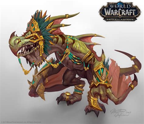 Concept Art Of Pa Ku The Pterrordax Loa Shown At BlizzCon 2017 And On
