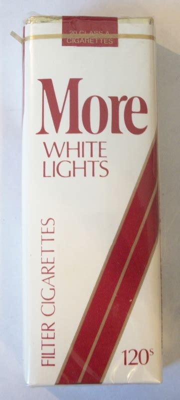 More White Lights 120s Filter Vintage American Cigarette Pack