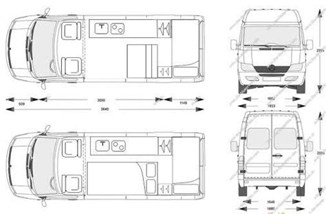 Mercedes Benz Sprinter 2d Dwg Plan For Autocad • Designs Cad