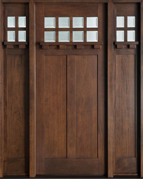 Db 3112slcstmahogany Walnut Craftsman Wood Entry Doors From Doors