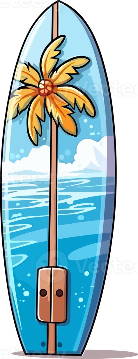 Surfing Board Illustration Ai Generative 31426296 Png