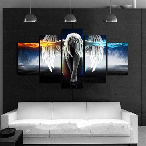 15.5h x 10w x 5d materials: Angel Fire And Ice Angel Wings Wall Decor Angel Gift ...