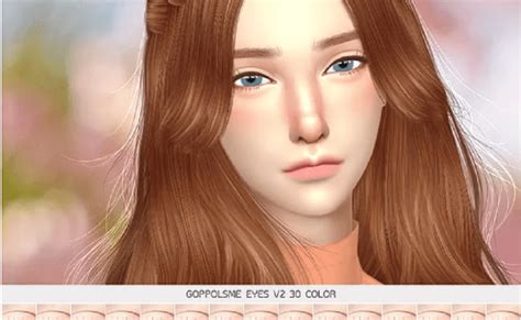 Anime Eyes Colors The Sims 4 P1 Sims4 Clove Share Asia Tong Hop Custom