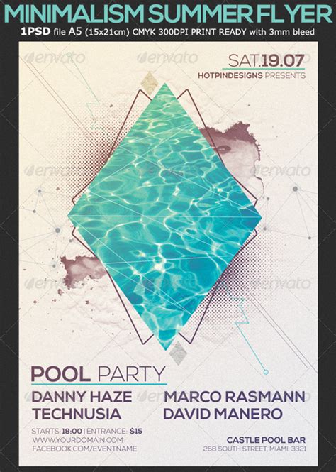 Sexy Pool Party Flyer Template Flyer Templates Creati