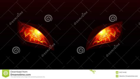 Glowing Eyes Stock Vector Illustration Of Human Fire 34074446