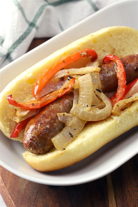 Oven Roasted Brats With Onions And Peppers The Toasty Kitchen