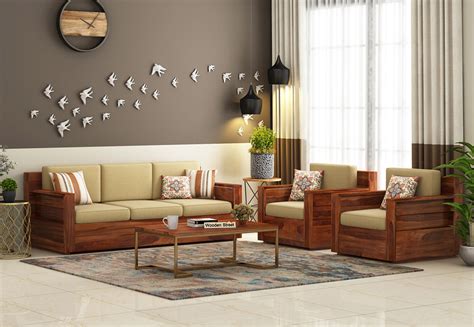 Wooden Sofa Set Designs For Drawing Room