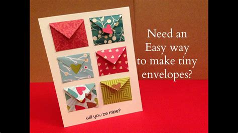 Mini Envelopes Note Cards With Envelopes Miniature Valentine Envelopes