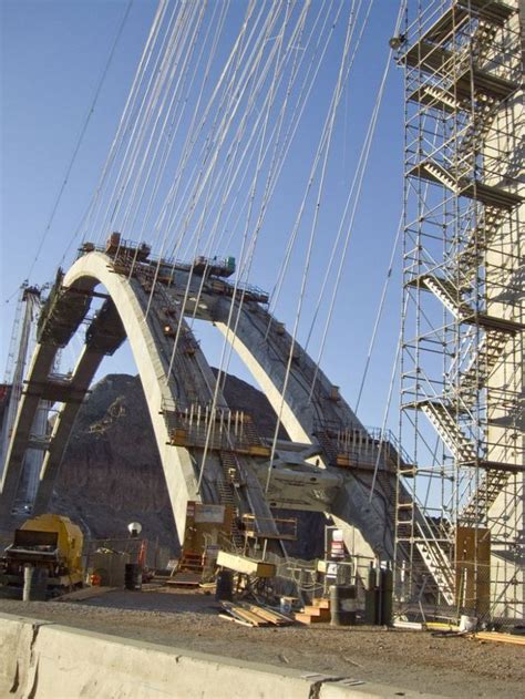 Construction Of The Bridge Over The Hoover Dam 16 Pics