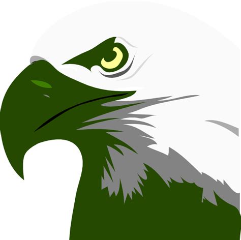 Green Cartoon Eagle Head