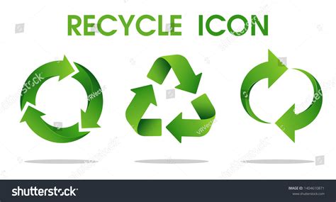 Recycle Arrow Symbol Means Using Recycled Stock Vector Royalty Free