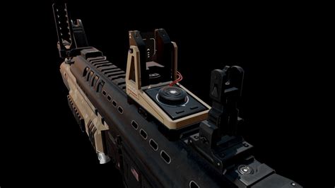 3d model modern assault rifle vr ar low poly cgtrader
